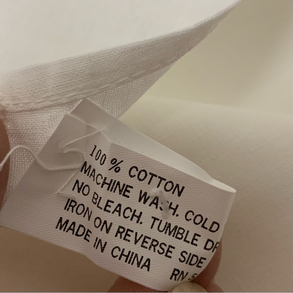 TABLECLOTH & 8 NAPKINS 100% cotton Victorian tatting round 66x66 NEW OLD STOCK - Picture 5 of 12